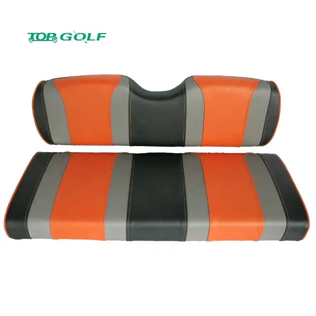 Leather Golf Cart Rear Seat Covers Universal Rear Replacement Cushions