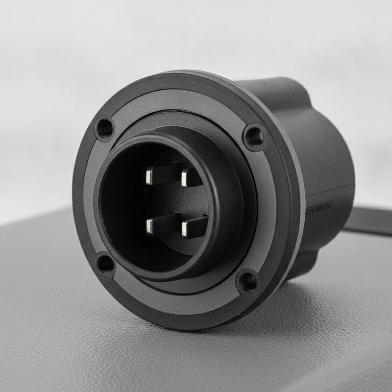 Υποδοχή φορτιστή Club Car 36V 0004107 OEM Replacement Two Prong Socket Αδιάβροχη βάση πάνελ