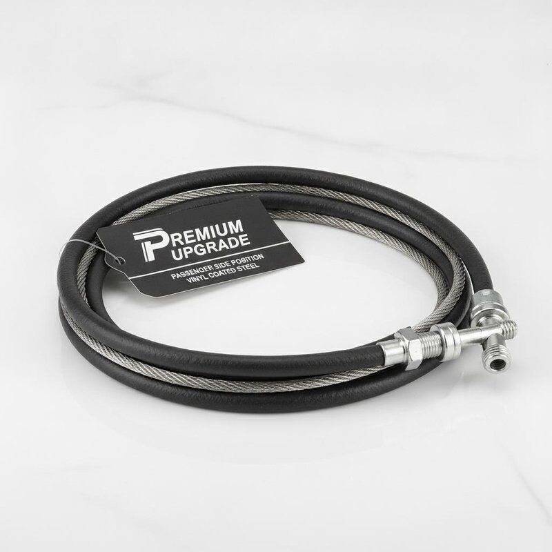 Club Car Precedent Brake Cable Passenger Side 102557501 Premium Upgrade Θέση Πλευρά Συνοδηγού Χάλυβας με επικάλυψη βινυλίου