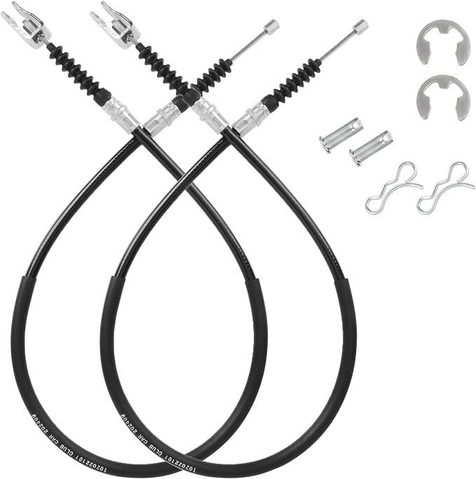 Club Car DS Brake Cable Set 102022101 OEM Replacement Complete Σετ δύο ζευγών από ατσάλι με επικάλυψη βινυλίου
