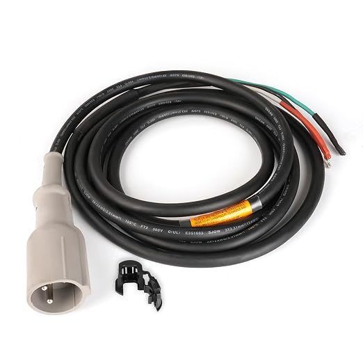 Σύρμα βύσματος καλωδίου φόρτισης Club Car 48V 101828901 OEM Αντικατάσταση τριών μέτρων Βαρύ καλώδιο Χυτό αδιάβροχο βύσμα