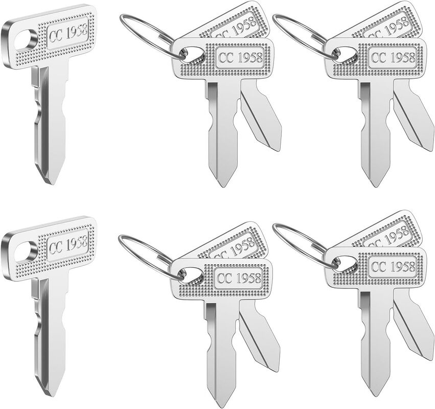 Club Car DS Precedent Ignition Keys 1012505 Premium Upgrade Ανταλλακτικό Ζεύγος Κλειδιών Ανθεκτικό Μπρούτζινο Κενό